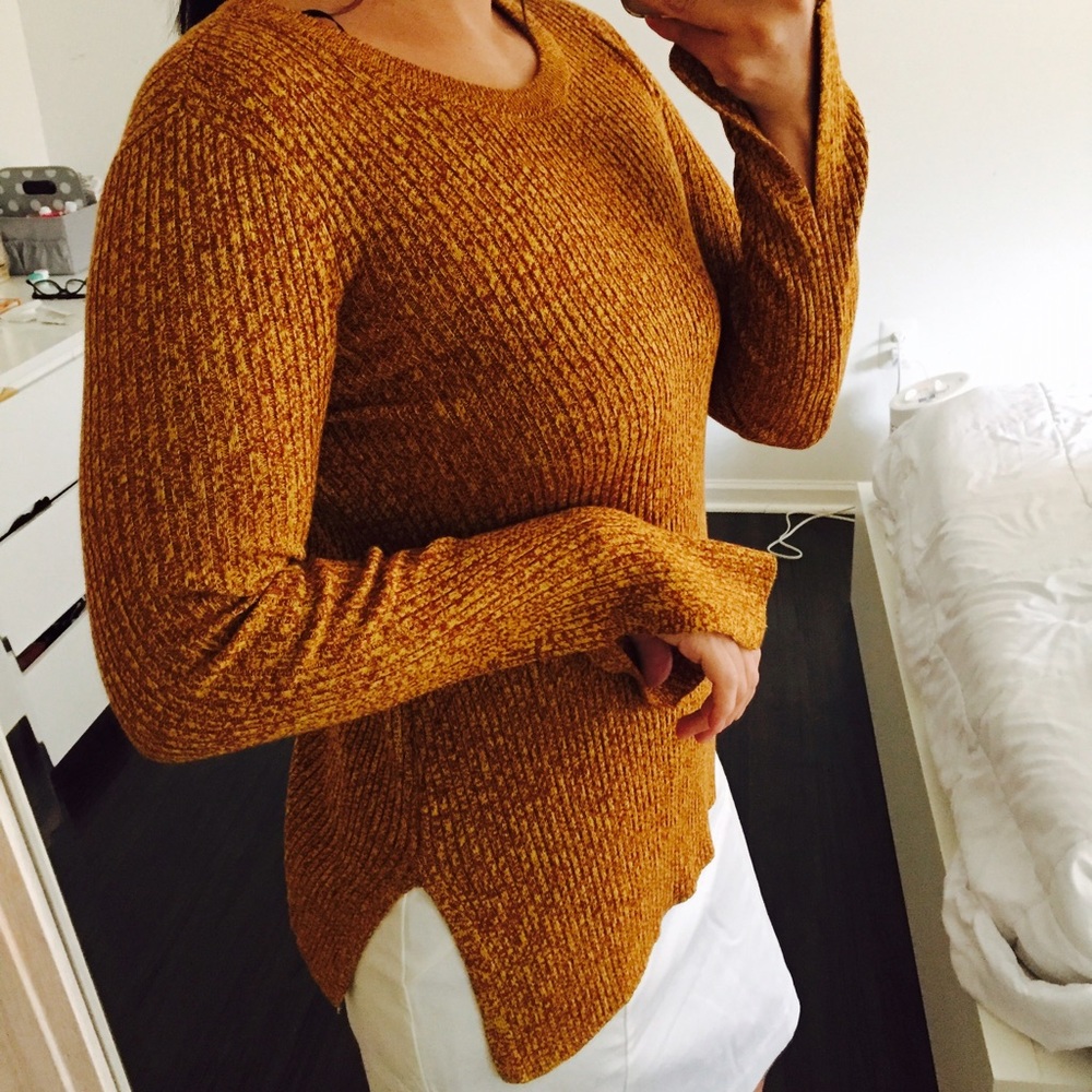 Ribbed Sweater Top